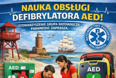 Otwarte szkolenia dla mieszkańców Kołobrzegu z obsługi defibrylatora AED